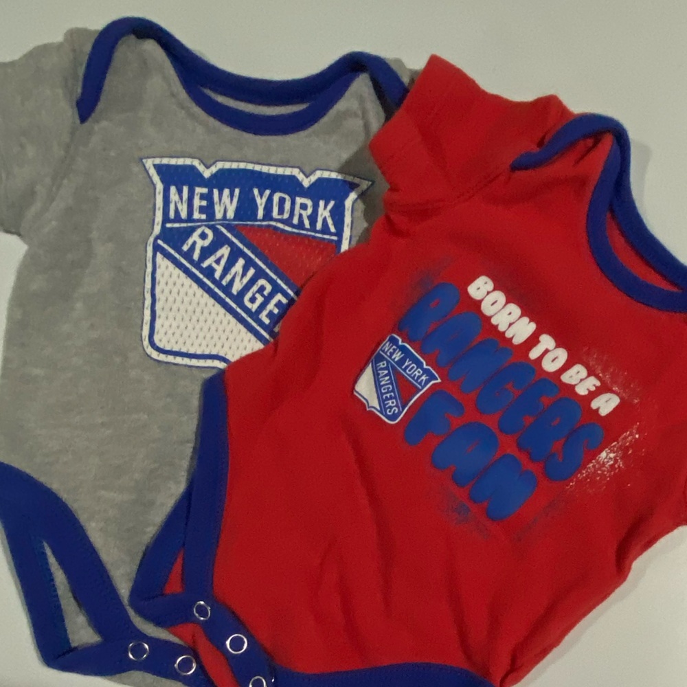 NHL Baby Onesies‎ Set - NY Rangers
